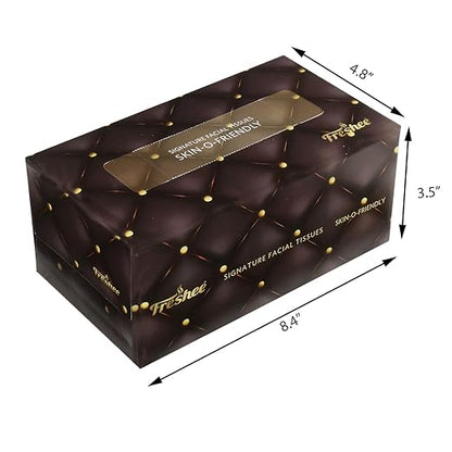 Freshee 200 Pulls 2 Ply Signature Facial Tissue Paper Box, Bacteria Resistant
