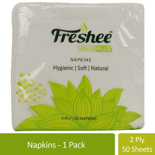 Freshee 50 Sheets 2 Ply Tissue Paper, Bacteria Resistant, Hygience And Fresh Tissue