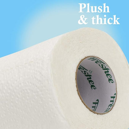 Freshee 4 in 1 Premium Kitchen Towels – 2-Ply, Super Absorbent & Food Safe (Natural Fiber)