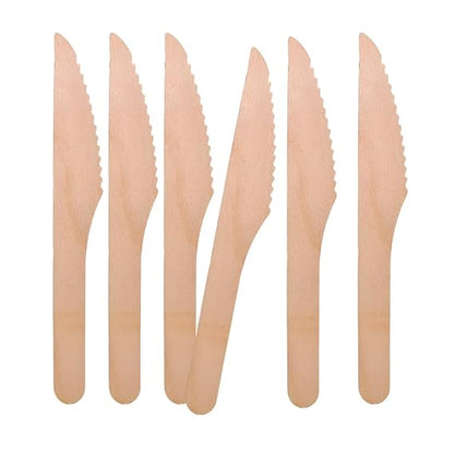 Freshee Wooden Knife, Pack of 30 Disposable 165 mm