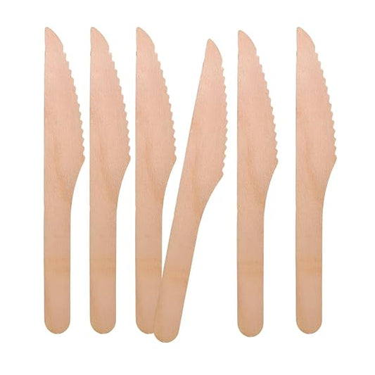 Freshee Wooden Knife, Pack of 30 Disposable 165 mm